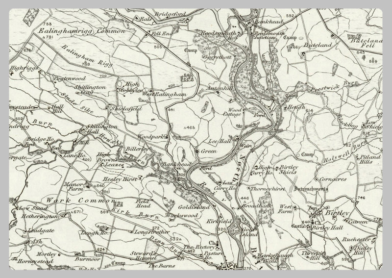 1890 Collection - Bellingham Ordnance Survey Map