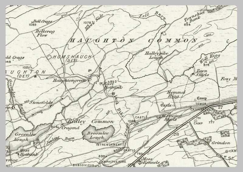 1890 Collection - Bellingham Ordnance Survey Map