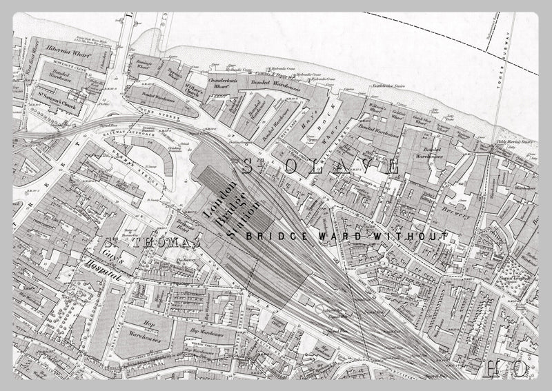 London 1872 Ordnance Survey Map - Sheet XLV - Bermondsey