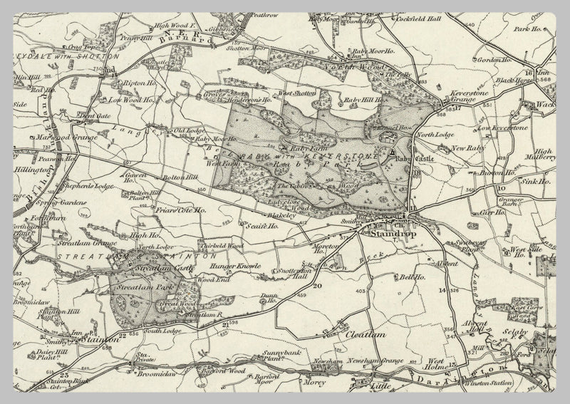 1890 Collection - Bernard Castle (Wolsingham) Ordnance Survey Map