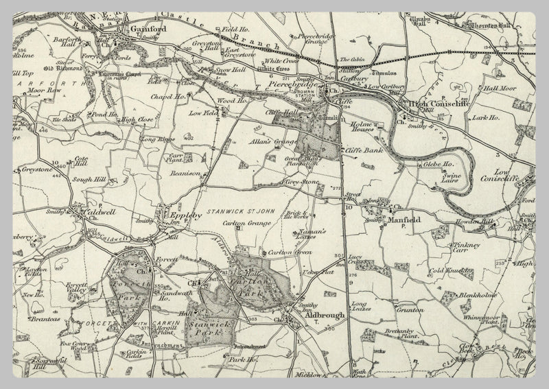 1890 Collection - Bernard Castle (Wolsingham) Ordnance Survey Map