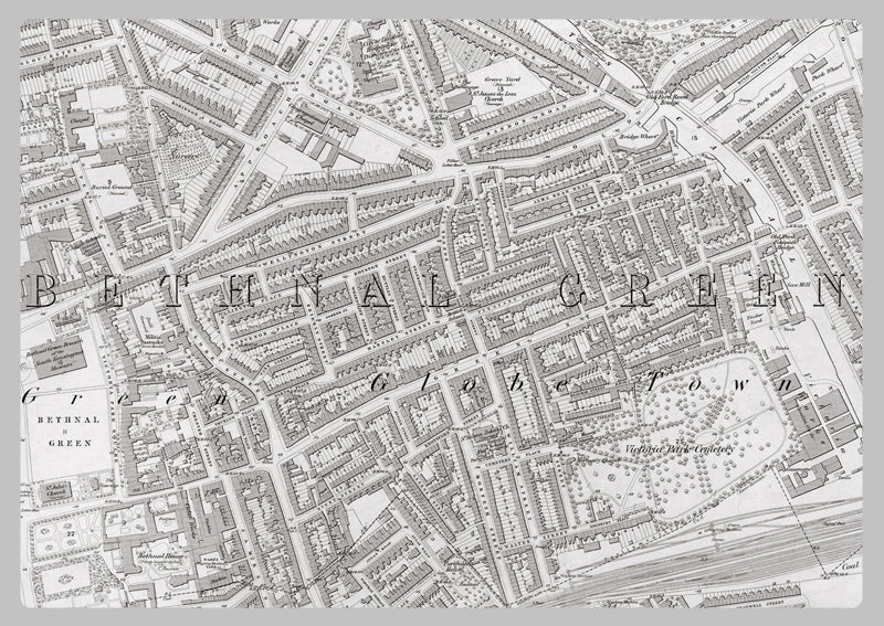 London 1872 Ordnance Survey Map - Sheet XXVIII - Bethnal Green