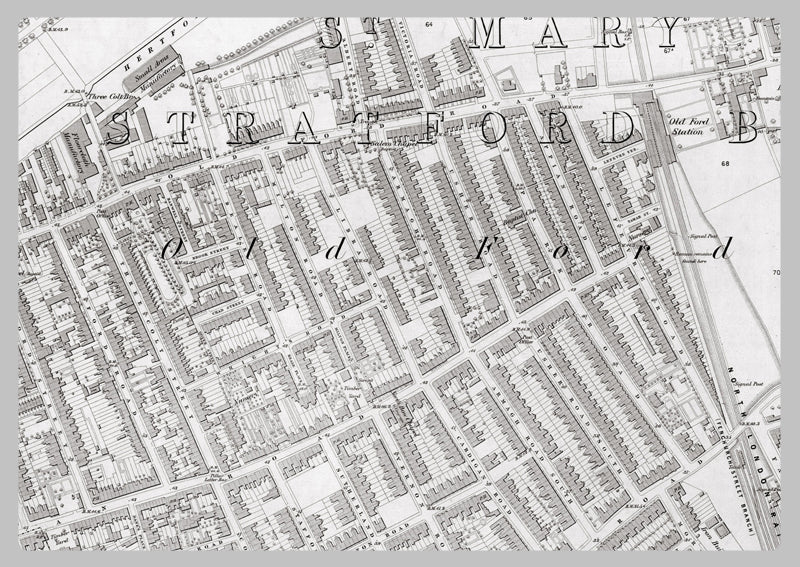 London 1872 Ordnance Survey Map - Sheet XXVIII - Bethnal Green