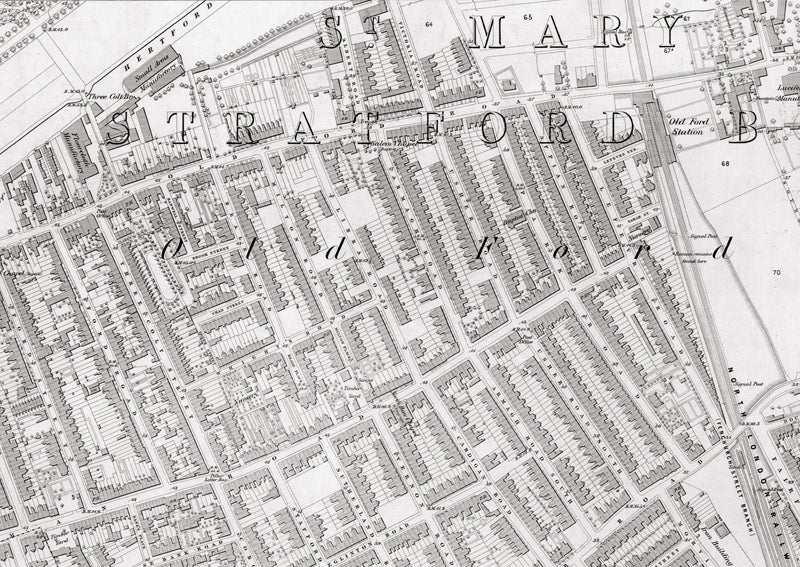 London 1872 Ordnance Survey Map - Sheet XXVIII - Bethnal Green