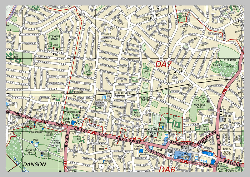 Bexley London Borough Map