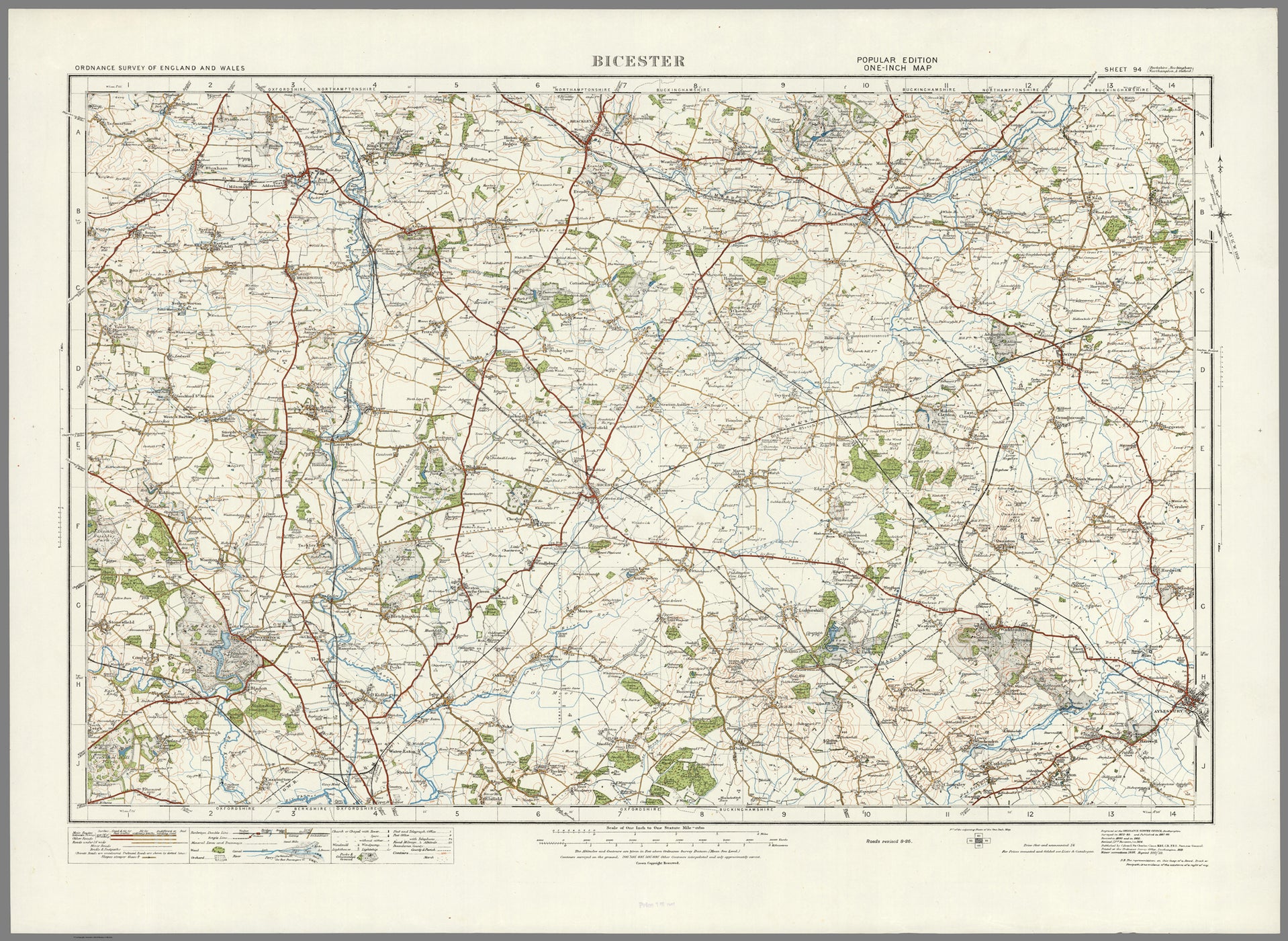 1920 Collection - Bicester Ordnance Survey Map– I Love Maps