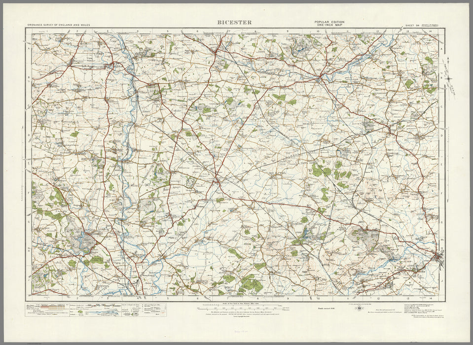 1920 Collection - Bicester Ordnance Survey Map