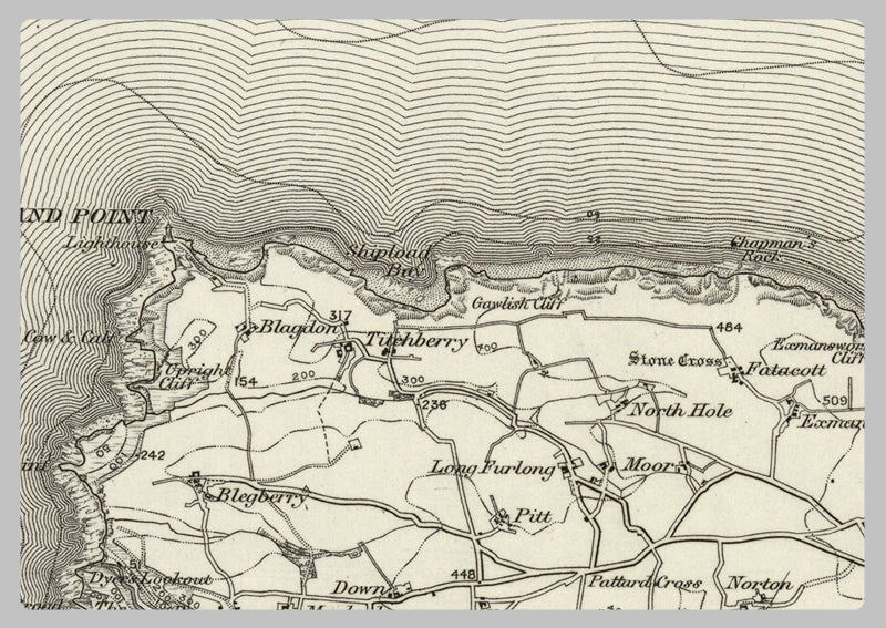 1890 Collection - Bideford (Morte Point) Ordnance Survey Map