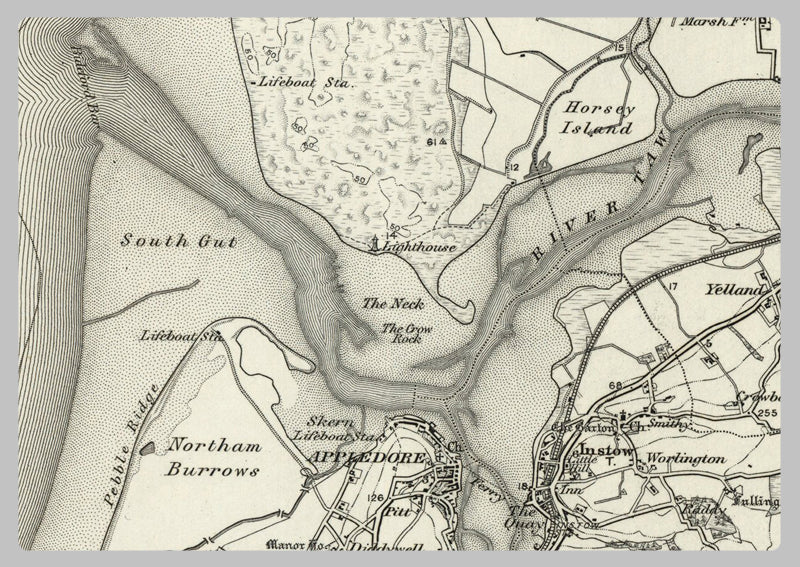 1890 Collection - Bideford (Morte Point) Ordnance Survey Map