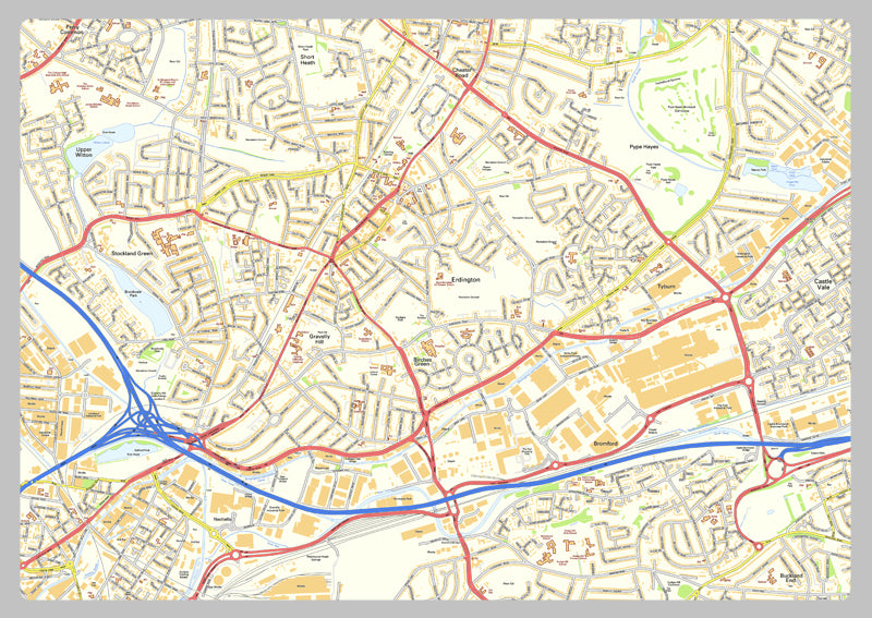 Birmingham Street Map