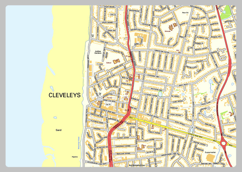 Blackpool Street Map