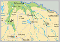 Physical Map Of Bolivia The Oxford Collection I Love Maps