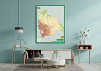 Physical Map Of Bolivia The Oxford Collection I Love Maps