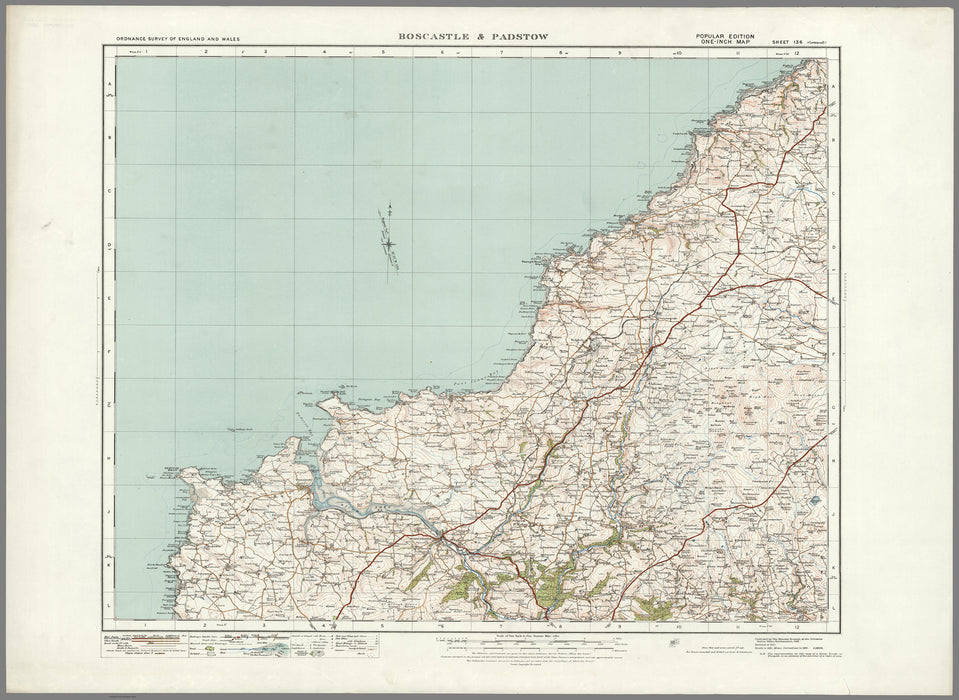 1920 Collection - Boscastle & Padstow Ordnance Survey Map