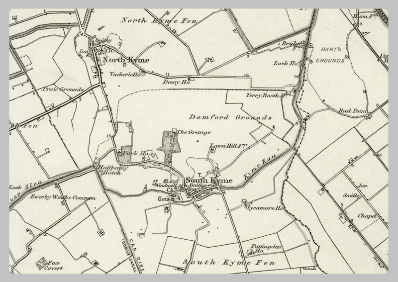1890 Collection - Boston (Horncastle) Ordnance Survey Map