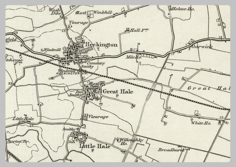 1890 Collection - Boston (Horncastle) Ordnance Survey Map