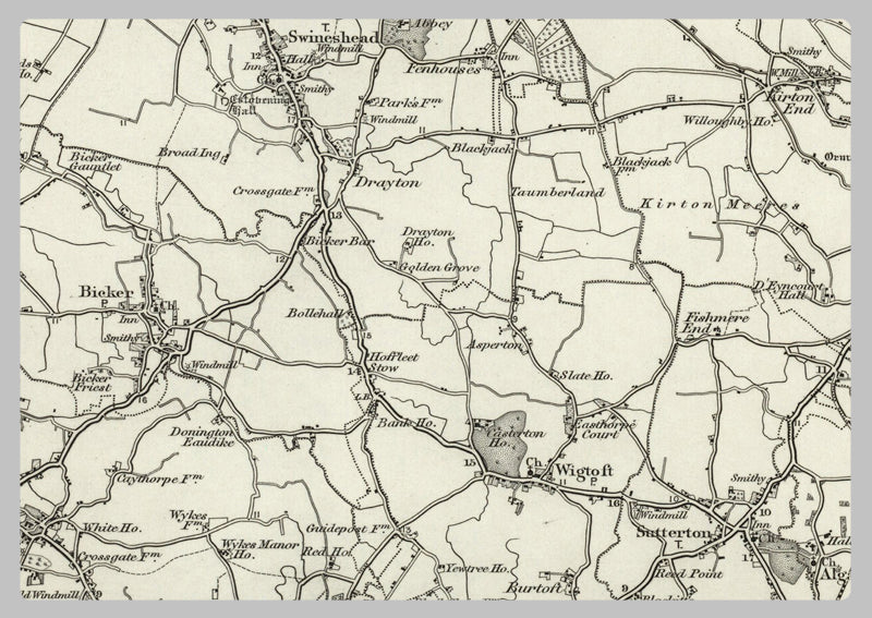 1890 Collection - Boston (Horncastle) Ordnance Survey Map
