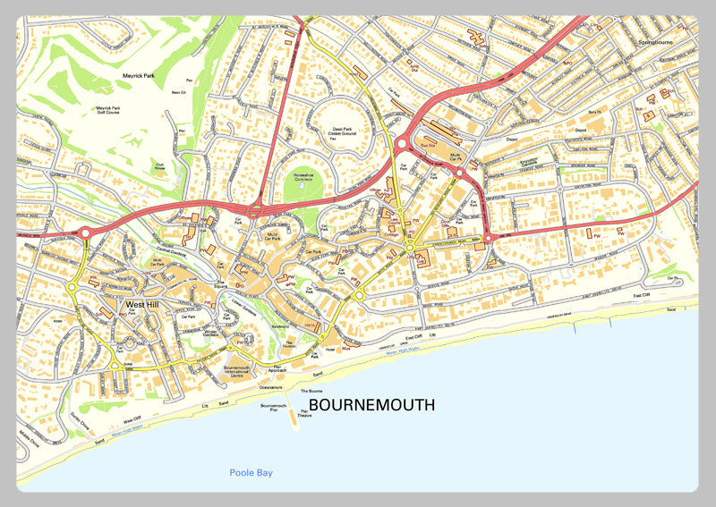 Bournemouth Street Map– I Love Maps