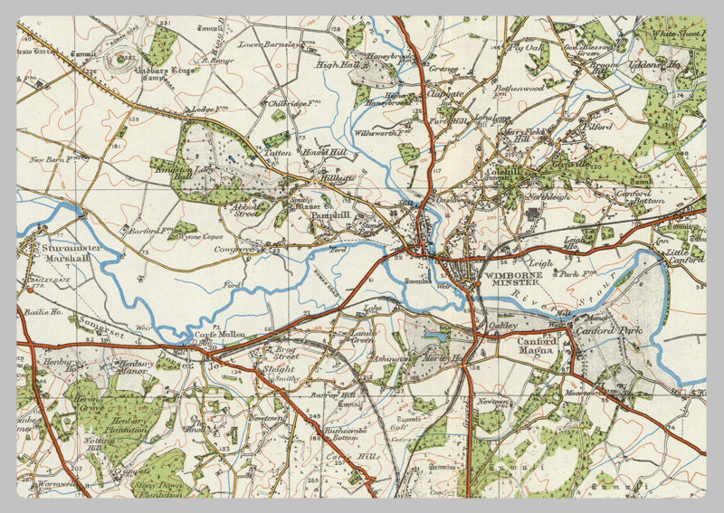 1920 Collection - Bournemouth & Swanage Ordnance Survey Map
