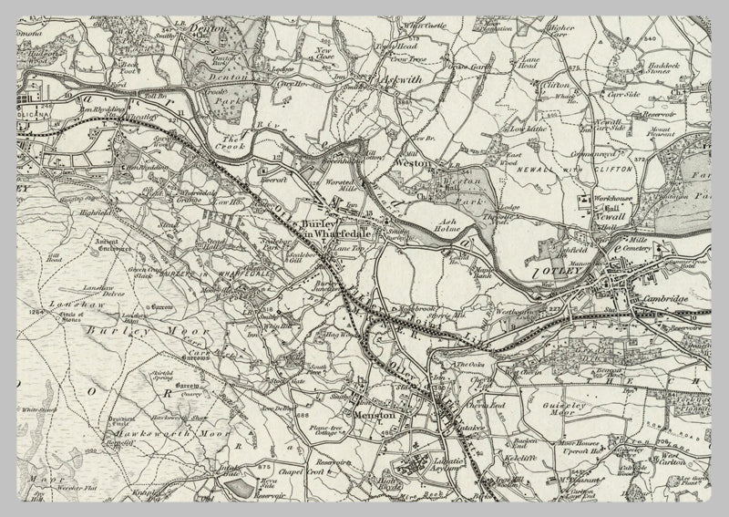 Pateley Bridge Postcode Map 1890 Collection - Bradford (Pateley Bridge) Ordnance Survey Map– I Love ...