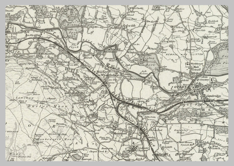 1890 Collection - Bradford (Pateley Bridge) Ordnance Survey Map