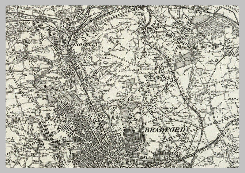 Pateley Bridge Postcode Map 1890 Collection - Bradford (Pateley Bridge) Ordnance Survey Map– I Love ...