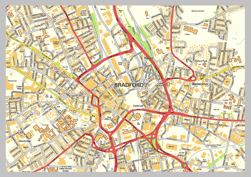 Bradford Street Map