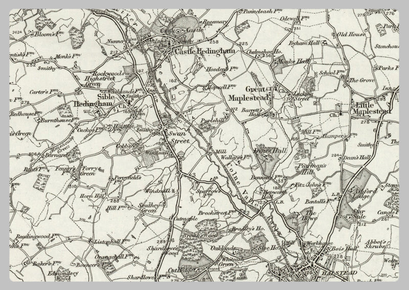 1890 Collection - Braintree (Sudbury) Ordnance Survey Map