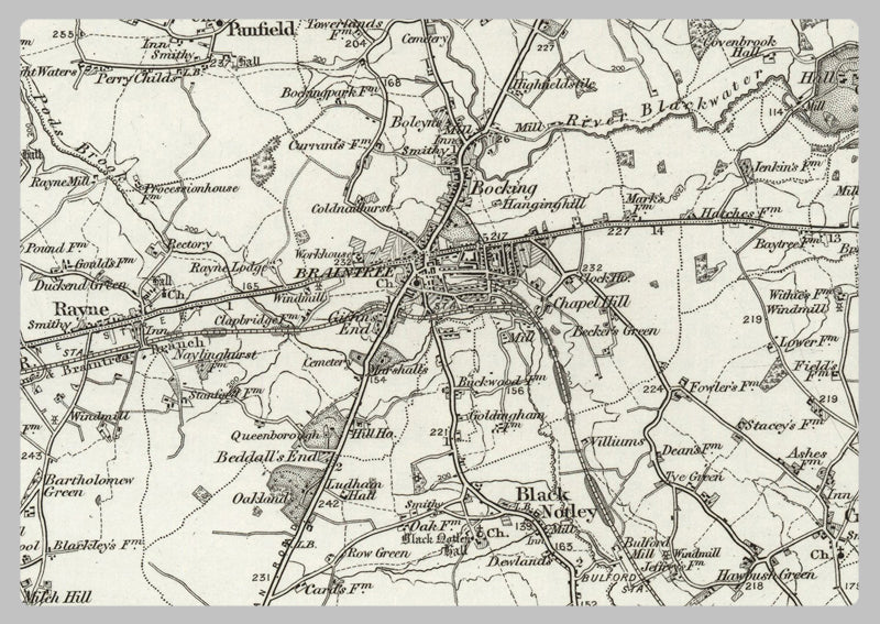 1890 Collection - Braintree (Sudbury) Ordnance Survey Map