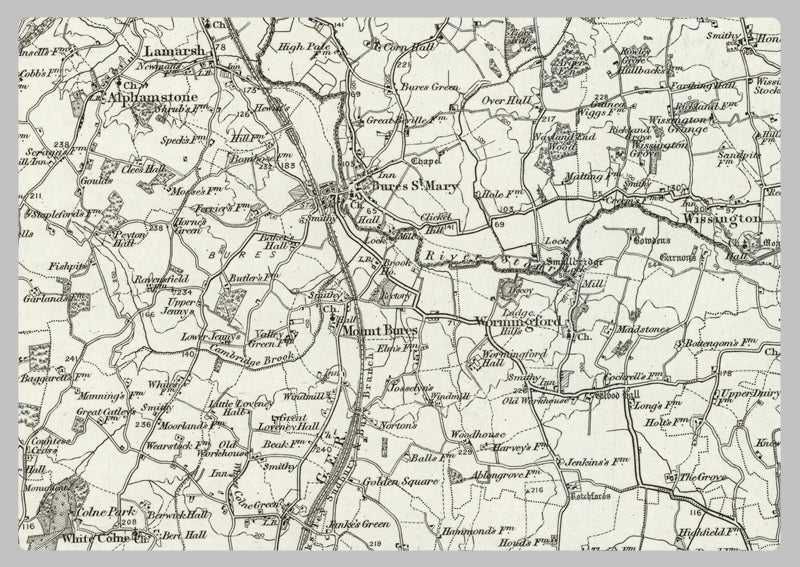 1890 Collection - Braintree (Sudbury) Ordnance Survey Map