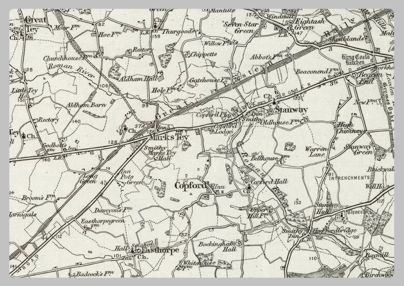 1890 Collection - Braintree (Sudbury) Ordnance Survey Map