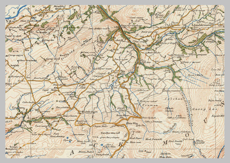 1920 Collection - Brecon & Llandovery Ordnance Survey Map– I Love Maps