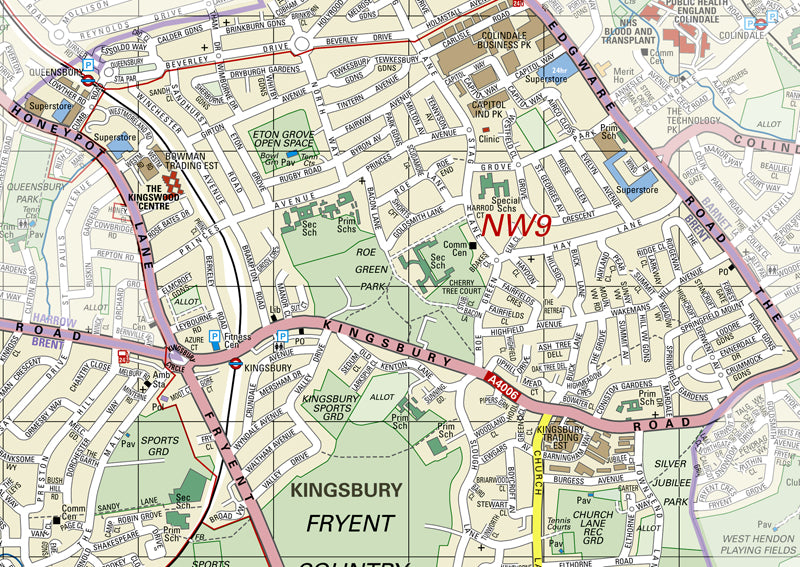 Brent London Borough Map