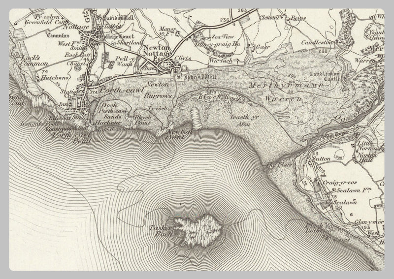1890 Collection - Bridgend (Pontypridd) Ordnance Survey Map