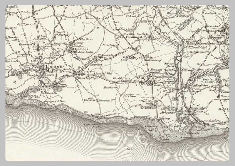 1890 Collection - Bridgend (Pontypridd) Ordnance Survey Map