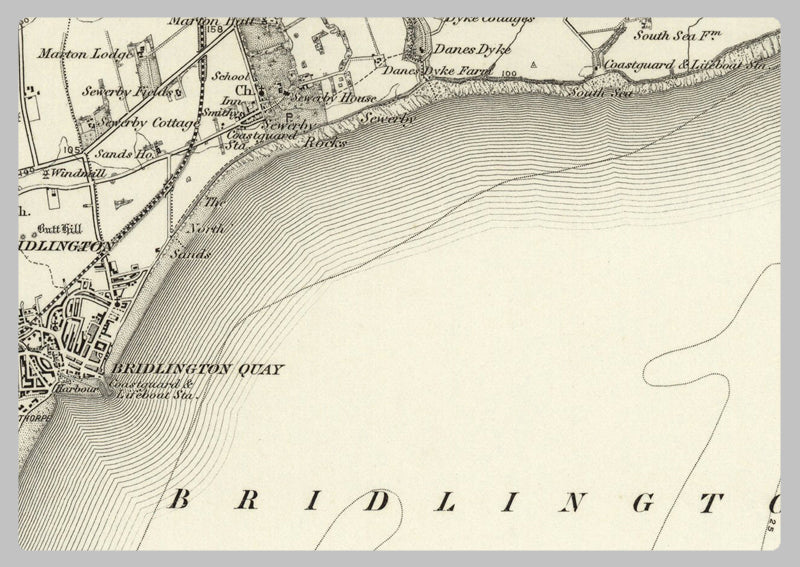 1890 Collection - Bridlington (Flamborough) Ordnance Survey Map