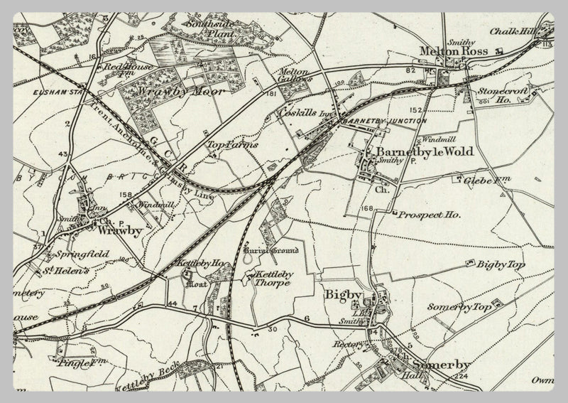 1890 Collection - Brigg (Kingston upon Hull) Ordnance Survey Map