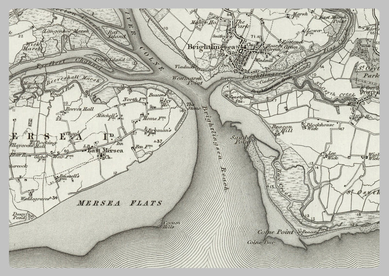 1890 Collection - Brightlingsea (Colchester) Ordnance Survey Map