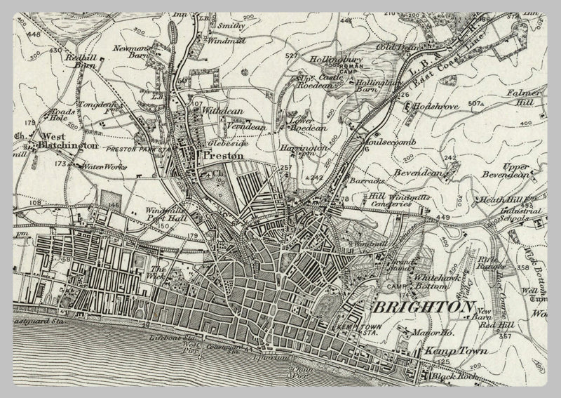 1890 Collection - Brighton (Horsham) Ordnance Survey Map