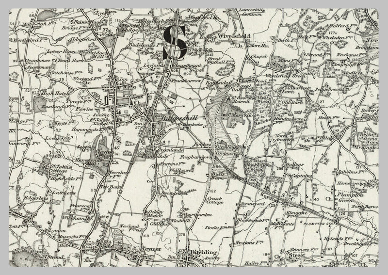 1890 Collection - Brighton (Horsham) Ordnance Survey Map