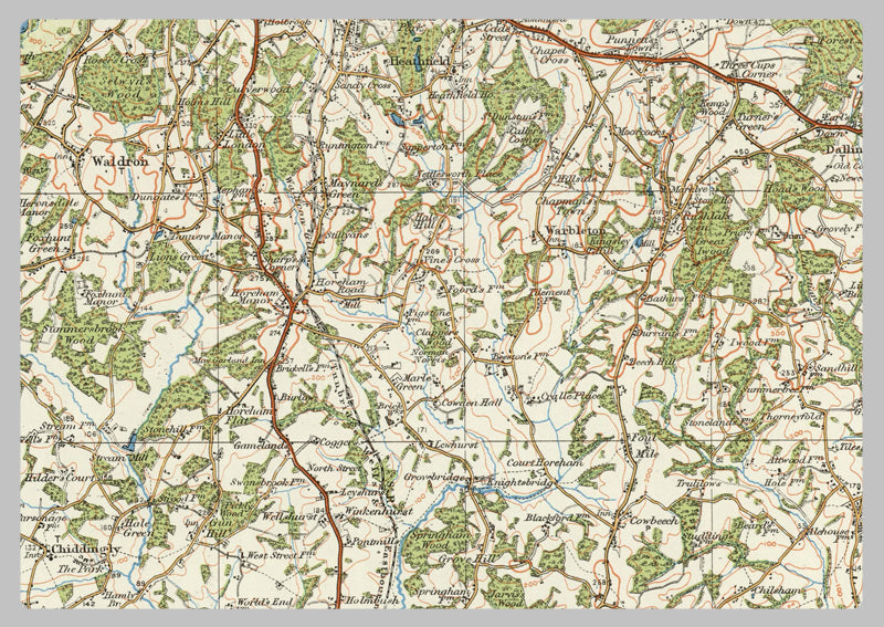 1920 Collection - Brighton & Eastbourne Ordnance Survey Map