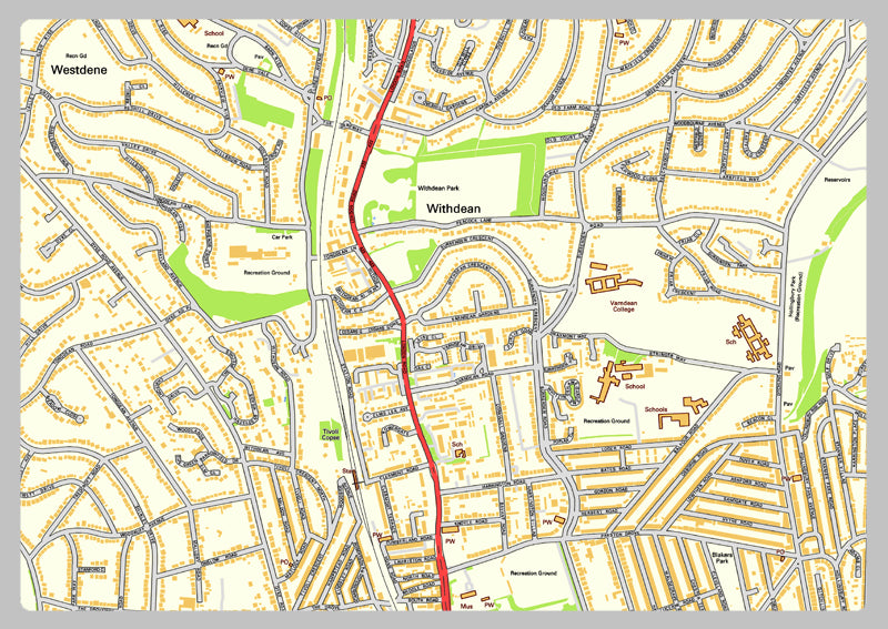 Brighton Street Map