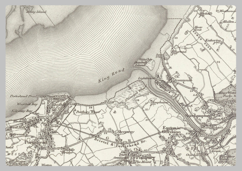 1890 Collection - Bristol (Chepstow) Ordnance Survey Map