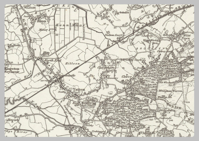 1890 Collection - Bristol (Chepstow) Ordnance Survey Map