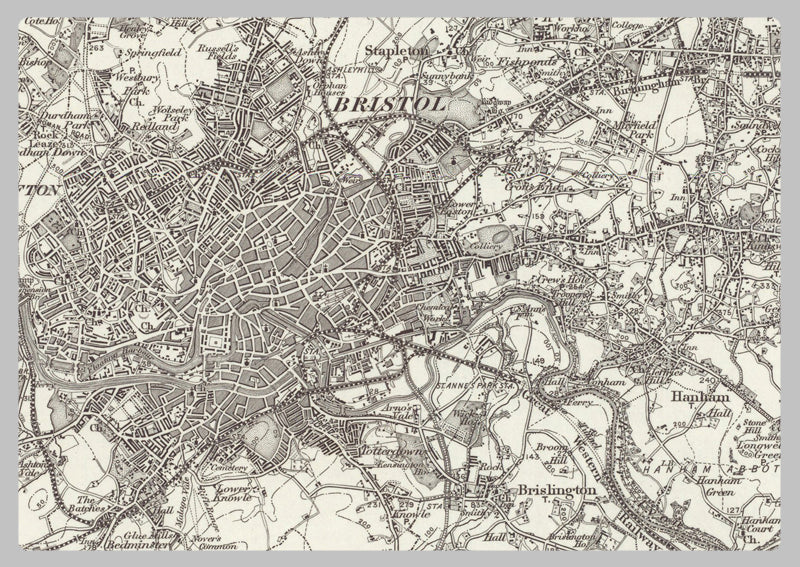 1890 Collection - Bristol (Chepstow) Ordnance Survey Map