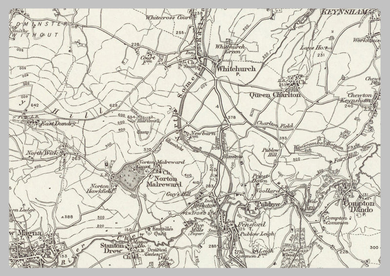 1890 Collection - Bristol (Chepstow) Ordnance Survey Map