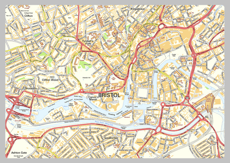 Bristol Street Map