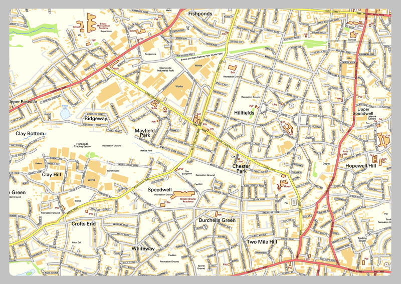 Bristol Street Map