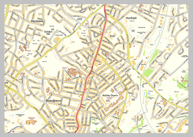 Bristol Street Map