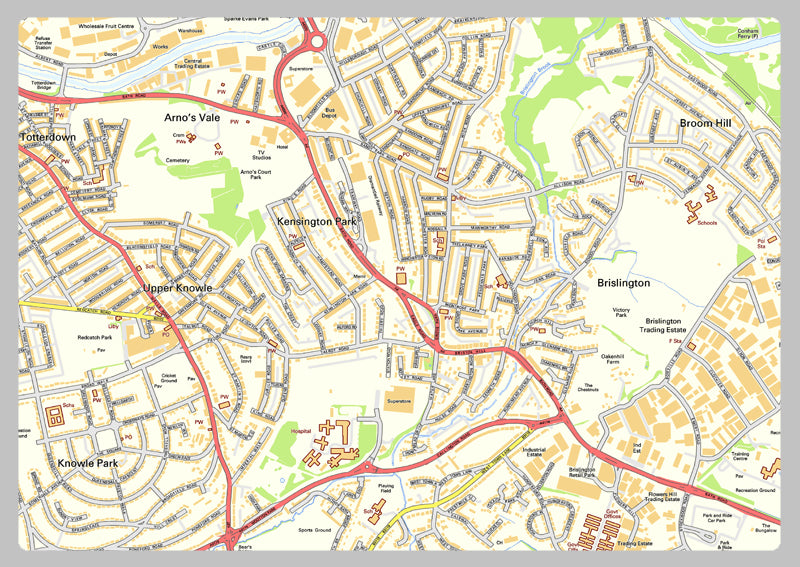 Bristol Street Map